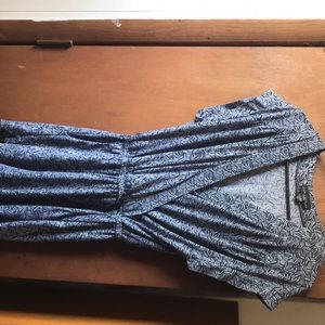 Simply styled blue and white romper